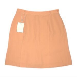NWT Astra Classic Peach Tailored Mini Skirt Size 8